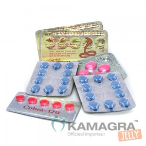 1 str Lovegra+ 20 pillen blauwe erectiepillen + 3 strippen Cobra 120 mg
