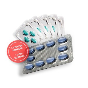 5 Strippen Kamagra + 10 Blauwe erectiepillen GRATIS!